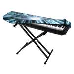 Blue Lightspeed Print Piano Keyboard Cover