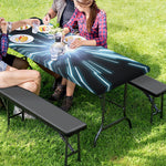 Blue Lightspeed Print Picnic Table Cover