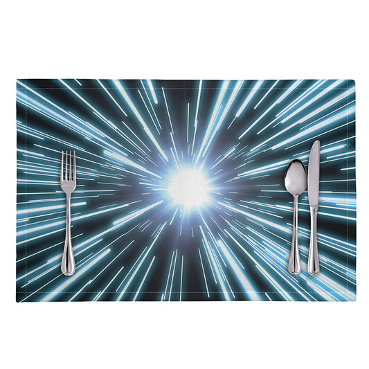Blue Lightspeed Print Placemat