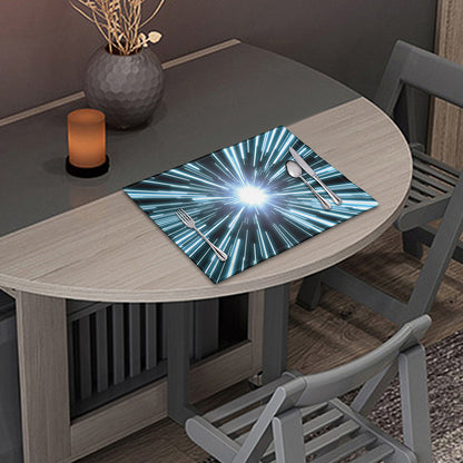 Blue Lightspeed Print Placemat