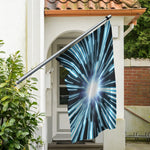 Blue Lightspeed Print Polyester Flag