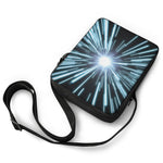 Blue Lightspeed Print Rectangular Crossbody Bag