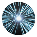 Blue Lightspeed Print Round Blanket