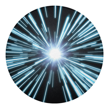 Blue Lightspeed Print Round Blanket