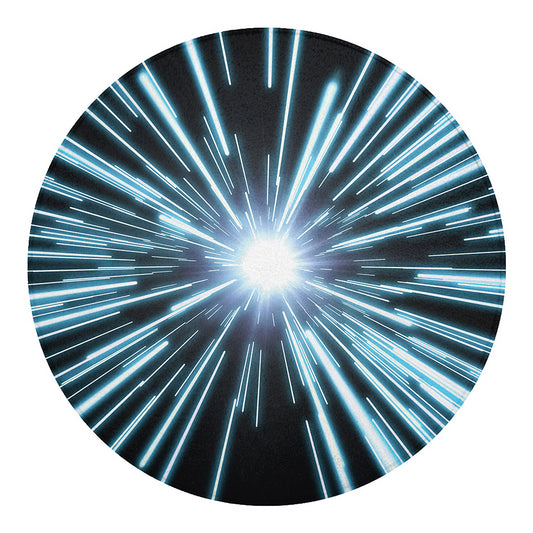 Blue Lightspeed Print Round Blanket