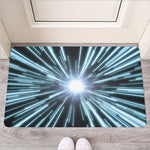 Blue Lightspeed Print Rubber Doormat