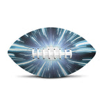 Blue Lightspeed Print Rugby Ball