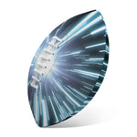 Blue Lightspeed Print Rugby Ball