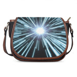 Blue Lightspeed Print Saddle Bag
