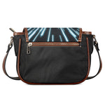 Blue Lightspeed Print Saddle Bag