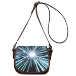Blue Lightspeed Print Saddle Bag