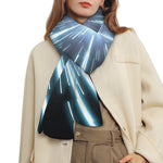 Blue Lightspeed Print Scarf