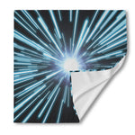 Blue Lightspeed Print Silk Bandana