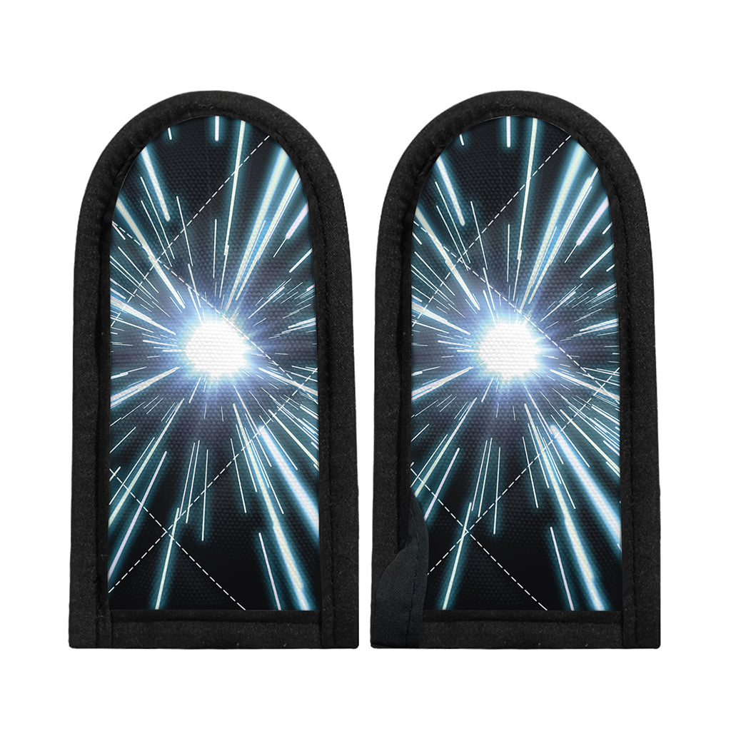 Blue Lightspeed Print Skillet Handle Cover