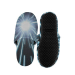 Blue Lightspeed Print Slippers