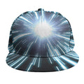Blue Lightspeed Print Snapback Cap