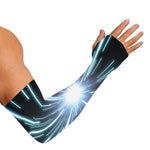 Blue Lightspeed Print Sun Protection Arm Sleeves