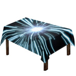 Blue Lightspeed Print Tablecloth