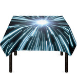 Blue Lightspeed Print Tablecloth