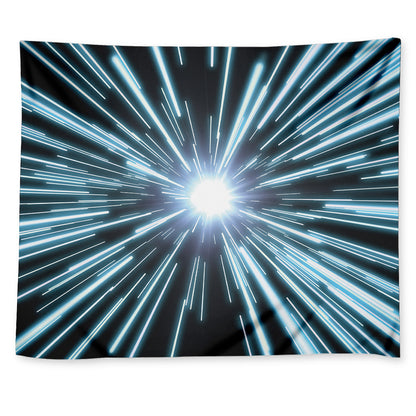 Blue Lightspeed Print Tapestry
