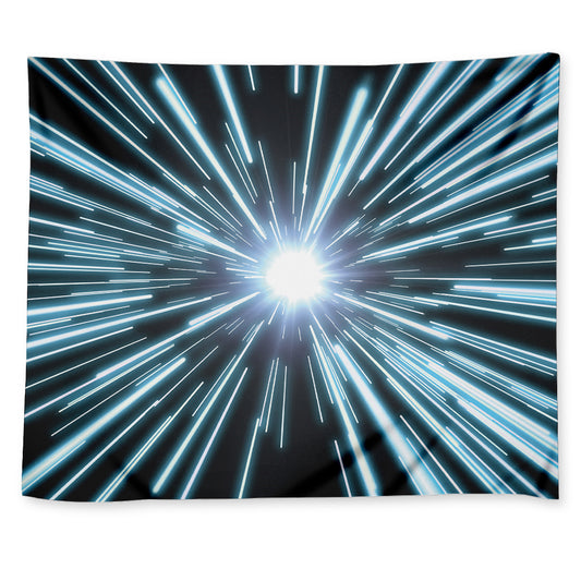 Blue Lightspeed Print Tapestry
