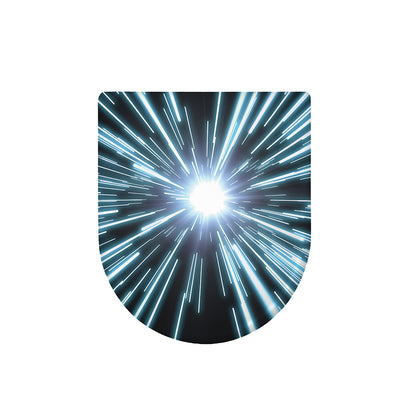 Blue Lightspeed Print Toilet Lid Cover