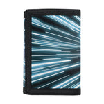 Blue Lightspeed Print Trifold Wallet