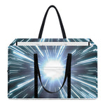 Blue Lightspeed Print Utility Tote Bag