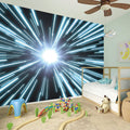Blue Lightspeed Print Wall Sticker