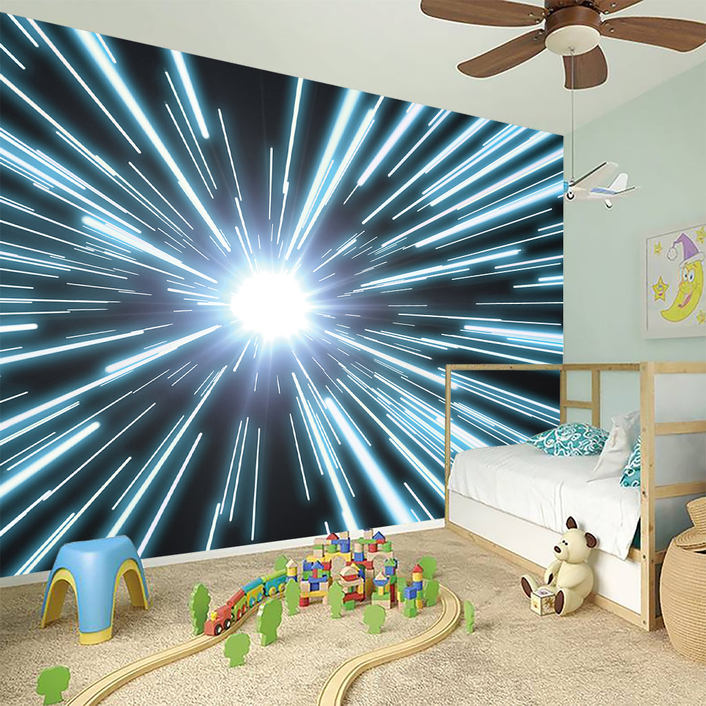 Blue Lightspeed Print Wall Sticker
