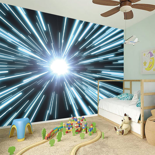 Blue Lightspeed Print Wall Sticker