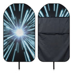Blue Lightspeed Print Waterproof Car Seat Cover