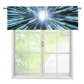 Blue Lightspeed Print Window Valance