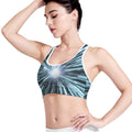 Blue Lightspeed Print Women's Sports Bra