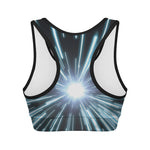 Blue Lightspeed Print Women's Sports Bra