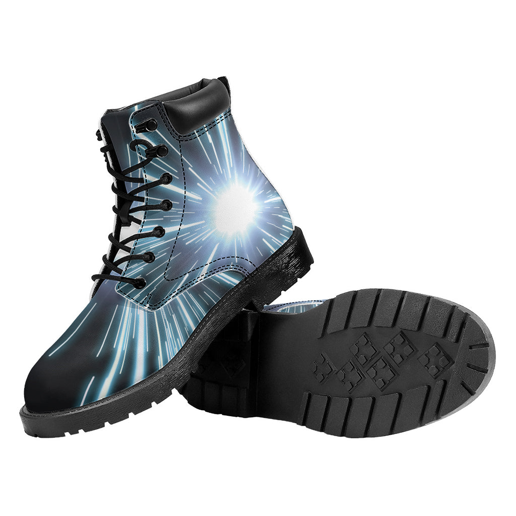 Blue Lightspeed Print Work Boots