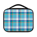 Blue Madras Pattern Print Classic Bible Case
