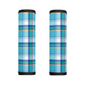 Blue Madras Pattern Print Handle Covers