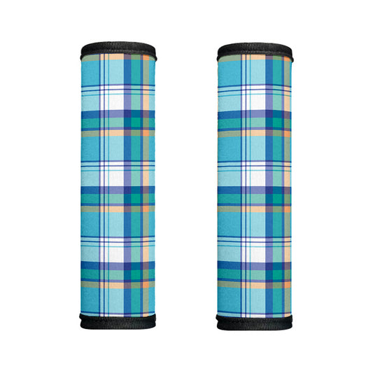 Blue Madras Pattern Print Handle Covers