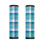 Blue Madras Pattern Print Handle Covers