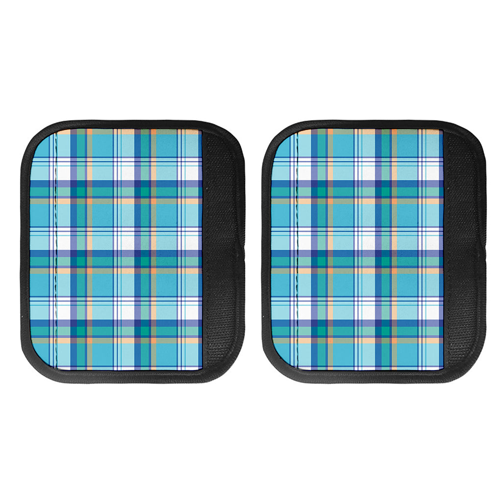 Blue Madras Pattern Print Handle Covers