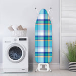 Blue Madras Pattern Print Ironing Board Cover