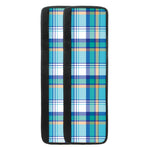 Blue Madras Pattern Print Refrigerator Handle Covers