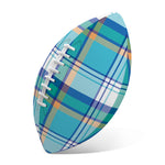 Blue Madras Pattern Print Rugby Ball
