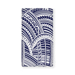 Blue Maori Polynesian Tattoo Print Baby Crib Sheet