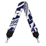 Blue Maori Polynesian Tattoo Print Bag Strap