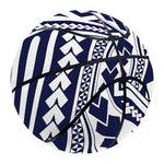 Blue Maori Polynesian Tattoo Print Basketball