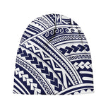 Blue Maori Polynesian Tattoo Print Beanie