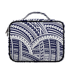 Blue Maori Polynesian Tattoo Print Briefcase Bible Bag