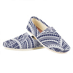 Blue Maori Polynesian Tattoo Print Casual Shoes